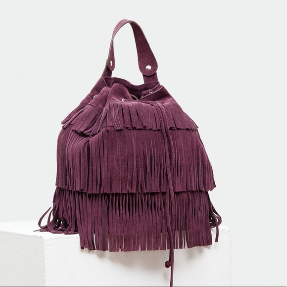 Gerard Darel Handbags - Gerard Darel “Indie” fringe bucket bag